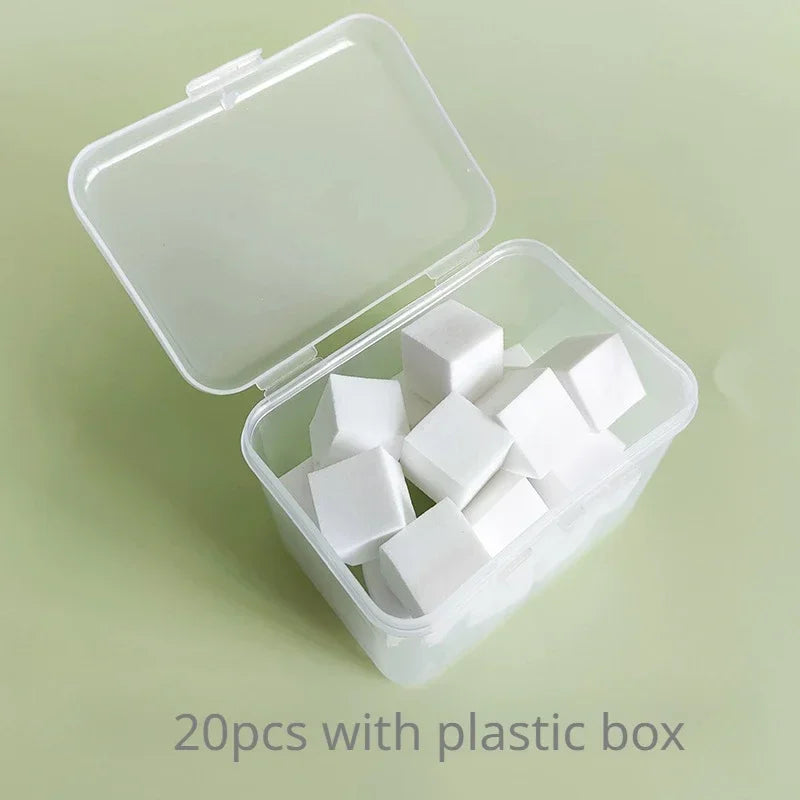100-Pack Mini Square Powder Puffs | Wet & Dry Makeup Sponge Makeup Powder Puff QXL