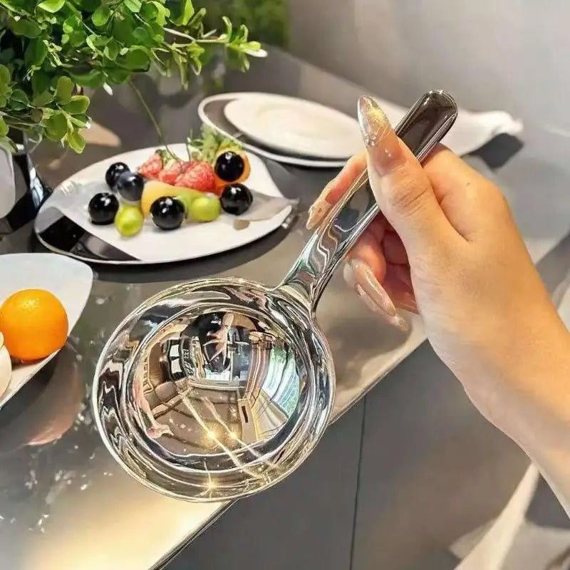 Stainless Steel Short Handle Large Soup Ladle Spoon Soup Ladle Spoon QXL