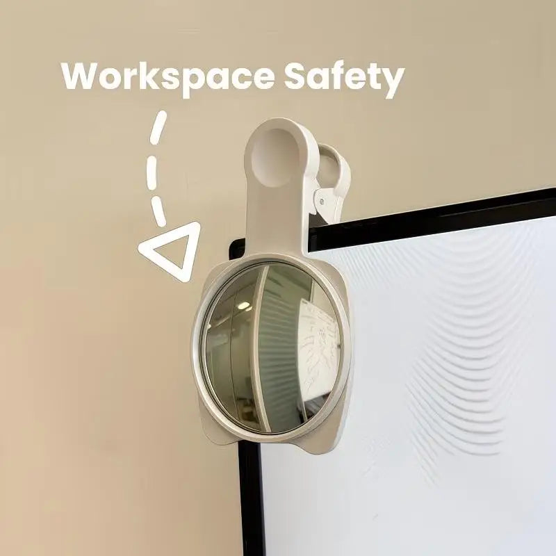 360° Convex Privacy Mirror for Desk & Monitor – Wide Angle Desk Privacy Mirror QXL