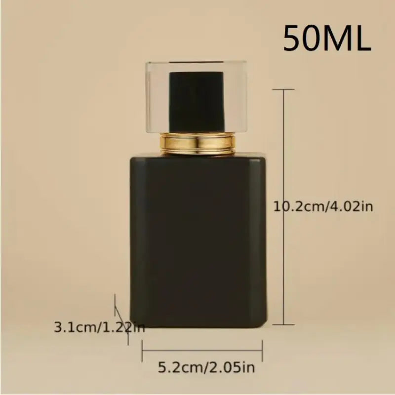 30/50ml Matte Black Glass Perfume Spray Bottle | Refillable Atomizer Perfume Spray Bottle QXL 50ML