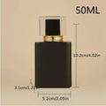 30/50ml Matte Black Glass Perfume Spray Bottle | Refillable Atomizer Perfume Spray Bottle QXL 50ML