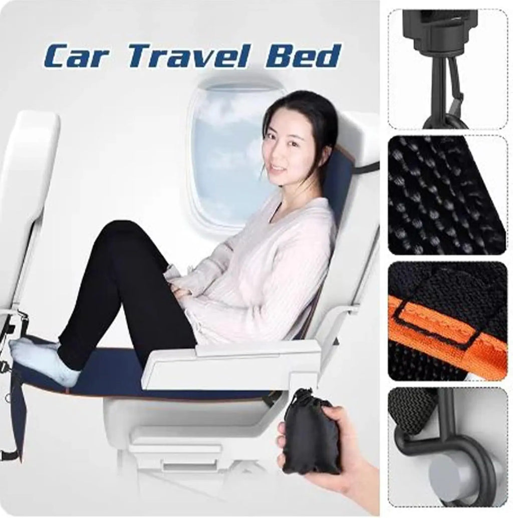 Travel Foot Rest Hammock | Flight, Train & Car Leg Support Travel Foot Hammock QXL
