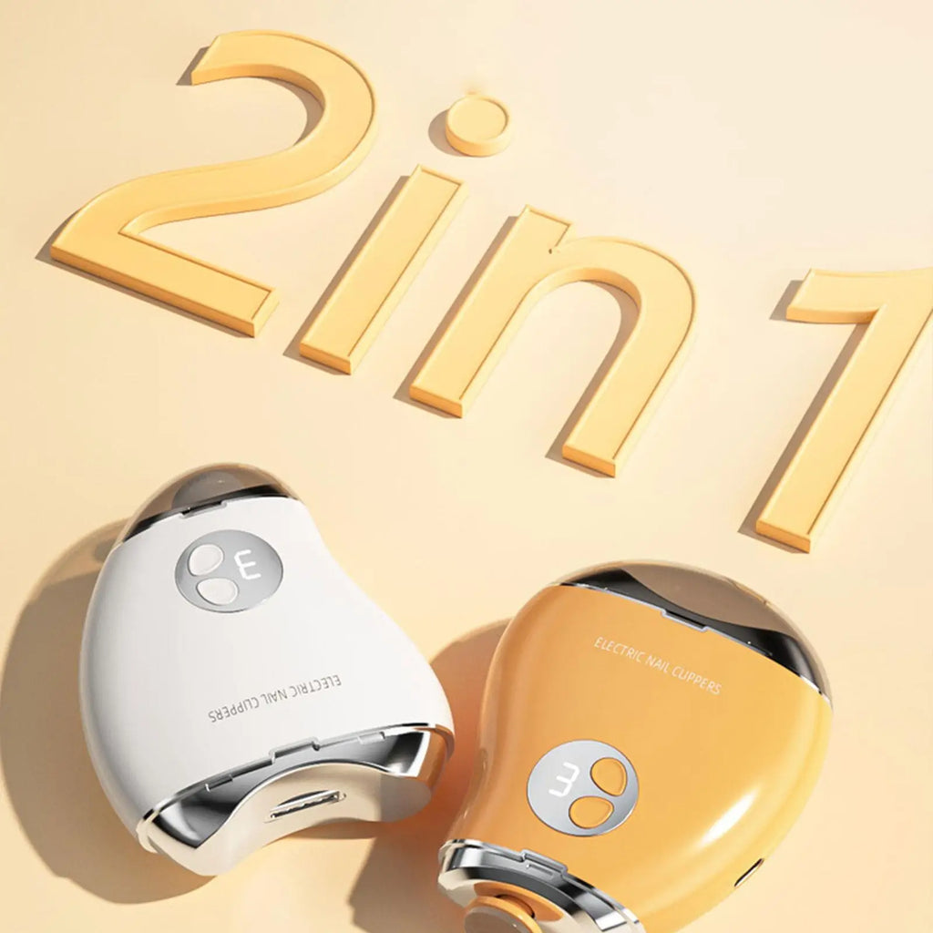 Electric Rechargeable Nail Trimmer & Grinder with Safety Guard Electric Nail Trimmer QXL