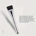 VERONNI Ultra Thin Foundation & Contour Brush | Soft Fiber Foundation Makeup Brush QXL Silver