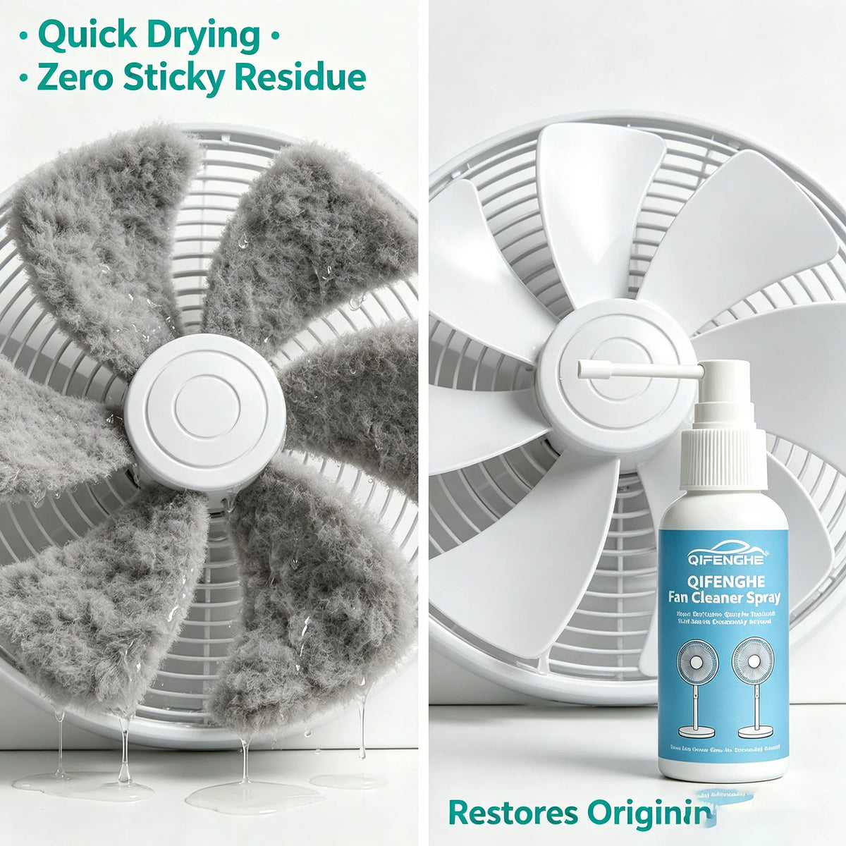Fan Cleaner Spray – No Disassembly for Stand & Table Fans Fan Cleaning Spray QXL
