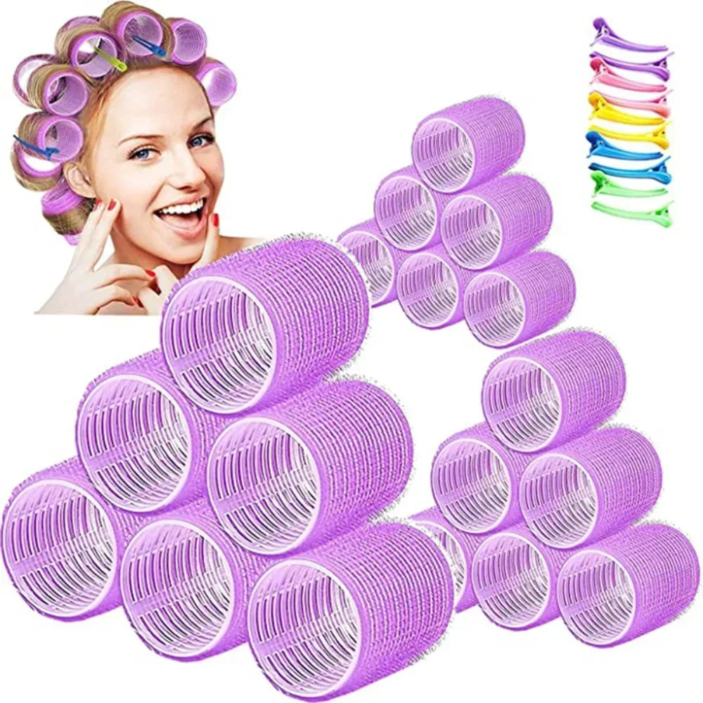 Self-Grip Heatless Hair Rollers | 6-Pack DIY Curlers Heatless Hair Rollers QXL
