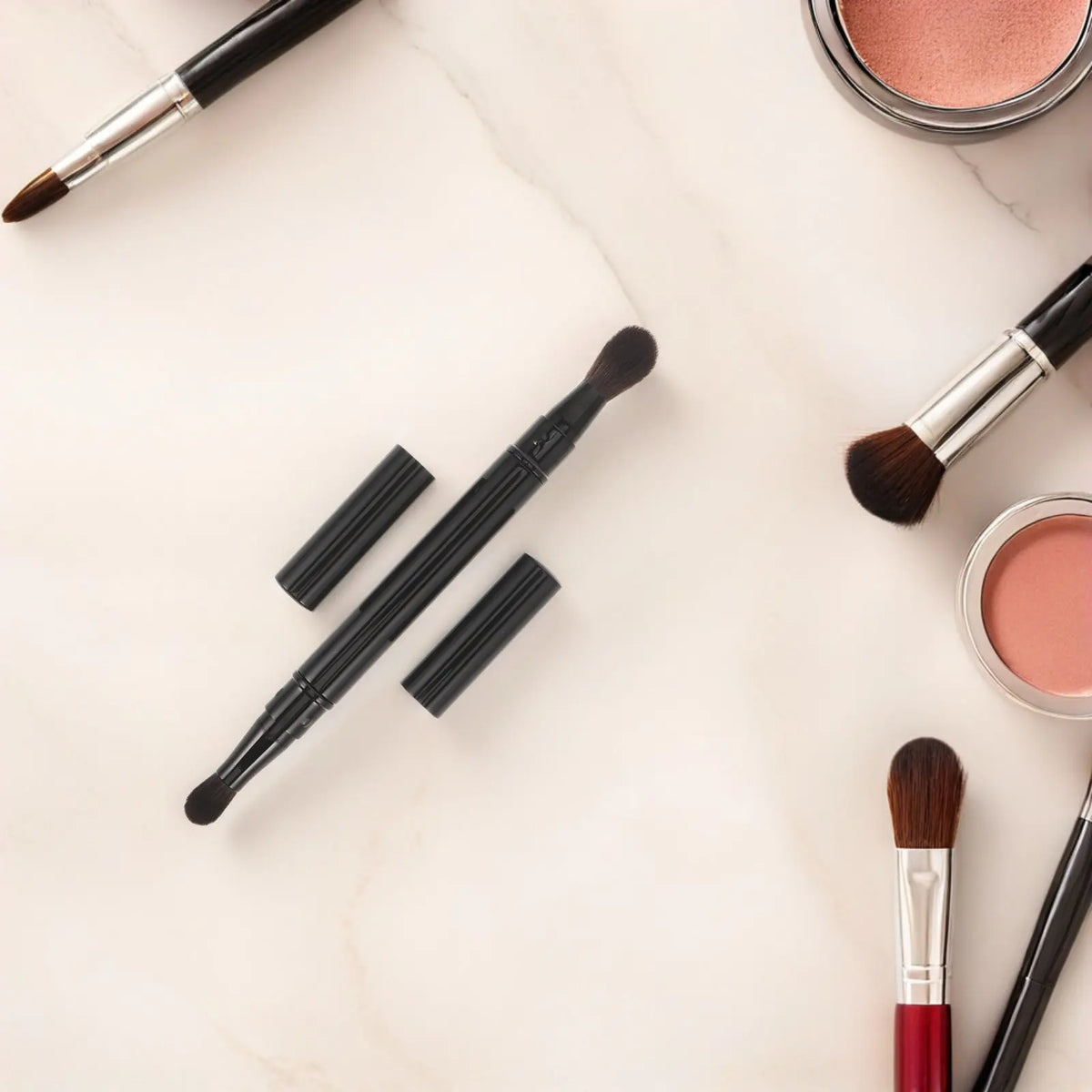 Double-Ended Eyeshadow Brush | Soft Blending & Precise Detail Eyeshadow Brush QXL