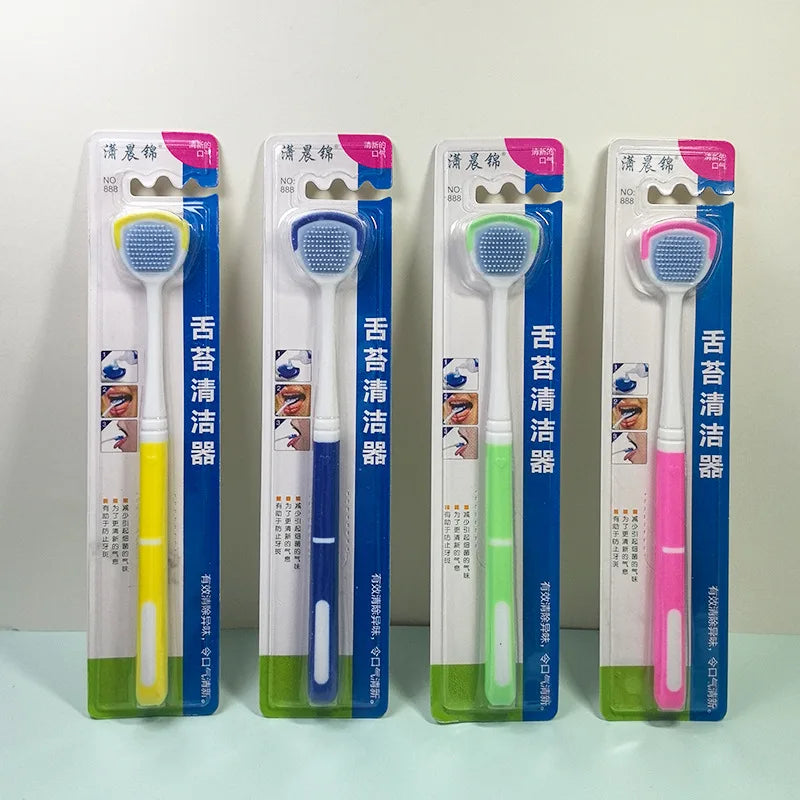 Plastic Tongue Scraper for Adults – 4 Colors | Oral Hygiene Tool Tongue Scraper QXL