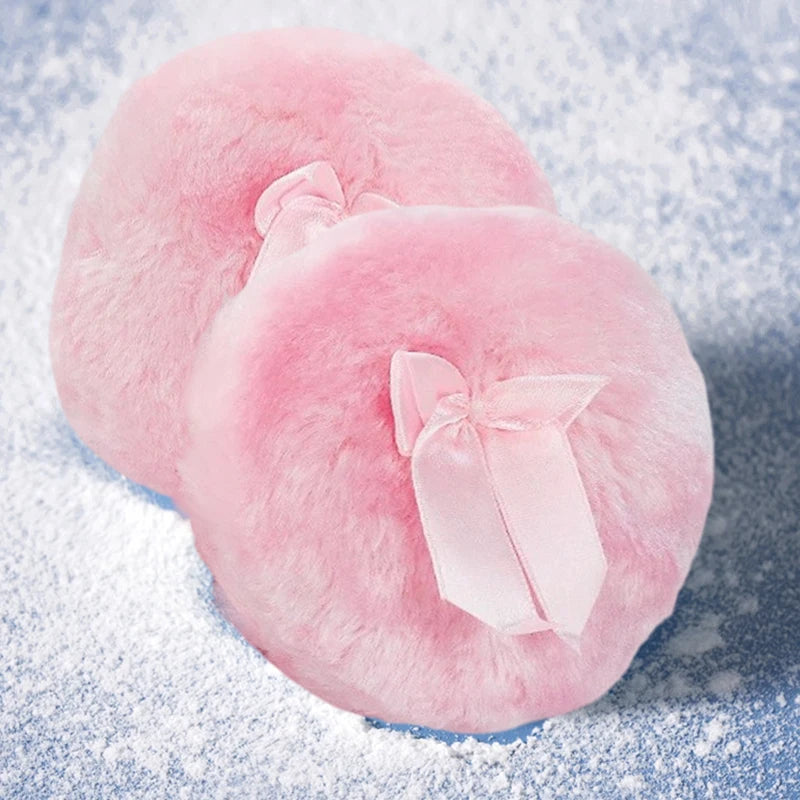 Plush Bowknot Powder Puff | Soft Fluffy Makeup Sponge Makeup Powder Puff QXL