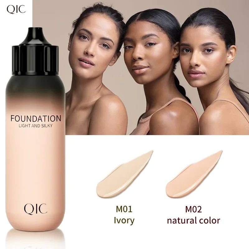 QIC Milk Bottle Liquid Foundation & Concealer | Waterproof 30ml Liquid Foundation QXL