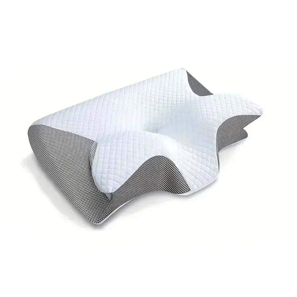 Butterfly Contoured Memory Foam Cervical Neck Pillow Memory Foam Pillow QXL gray 6