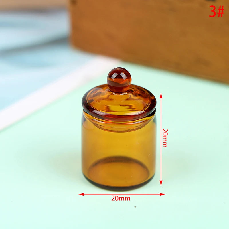 1:12 Dollhouse Miniature Glass Candy Jar | Kitchen Decor Dollhouse Miniature QXL 3