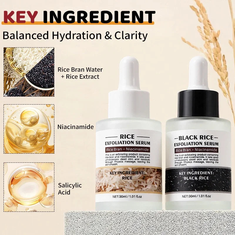 2-Piece Black Rice Exfoliating Essence Travel Skincare Set Exfoliating Skincare Set QXL