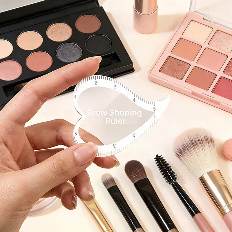 Brow Mapping Ruler | Symmetrical Eyebrow Stencil Tool Eyebrow Mapping Ruler QXL