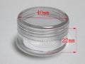 Clear Round Plastic Storage Jars – Beads & Jewelry Containers Plastic Storage Jars QXL 10Pcs 40X22mm 10ML