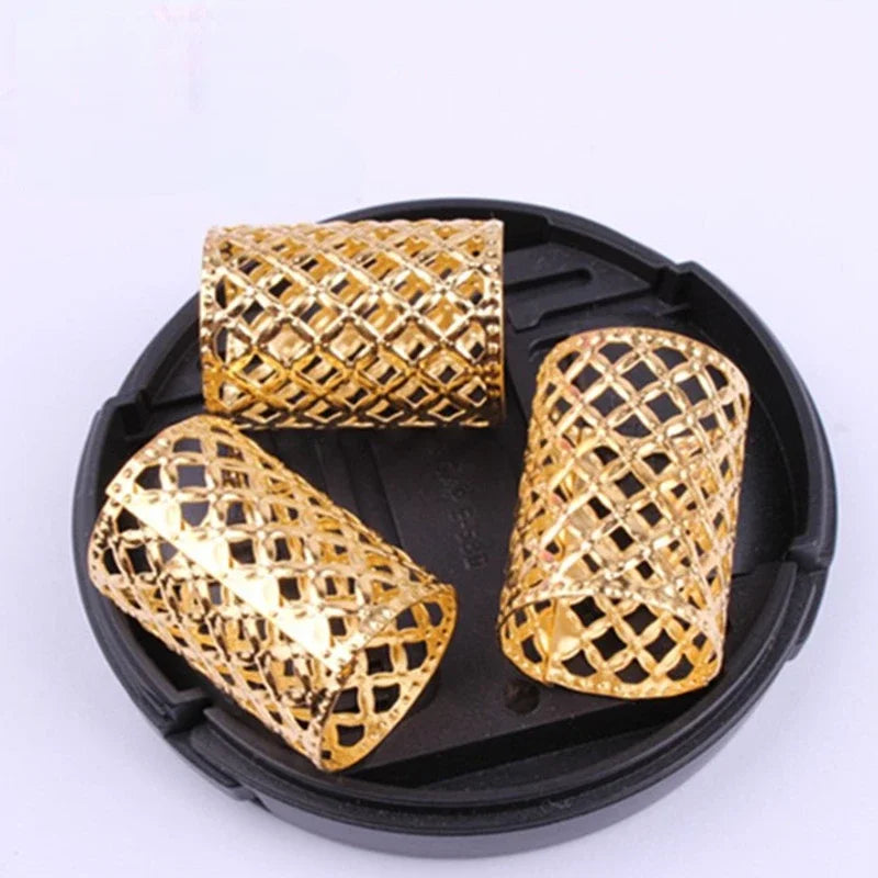 Dreadlock Braid Beads Hair Cuffs Rings Gold Silver 5–100Pcs Hair Braid Beads QXL