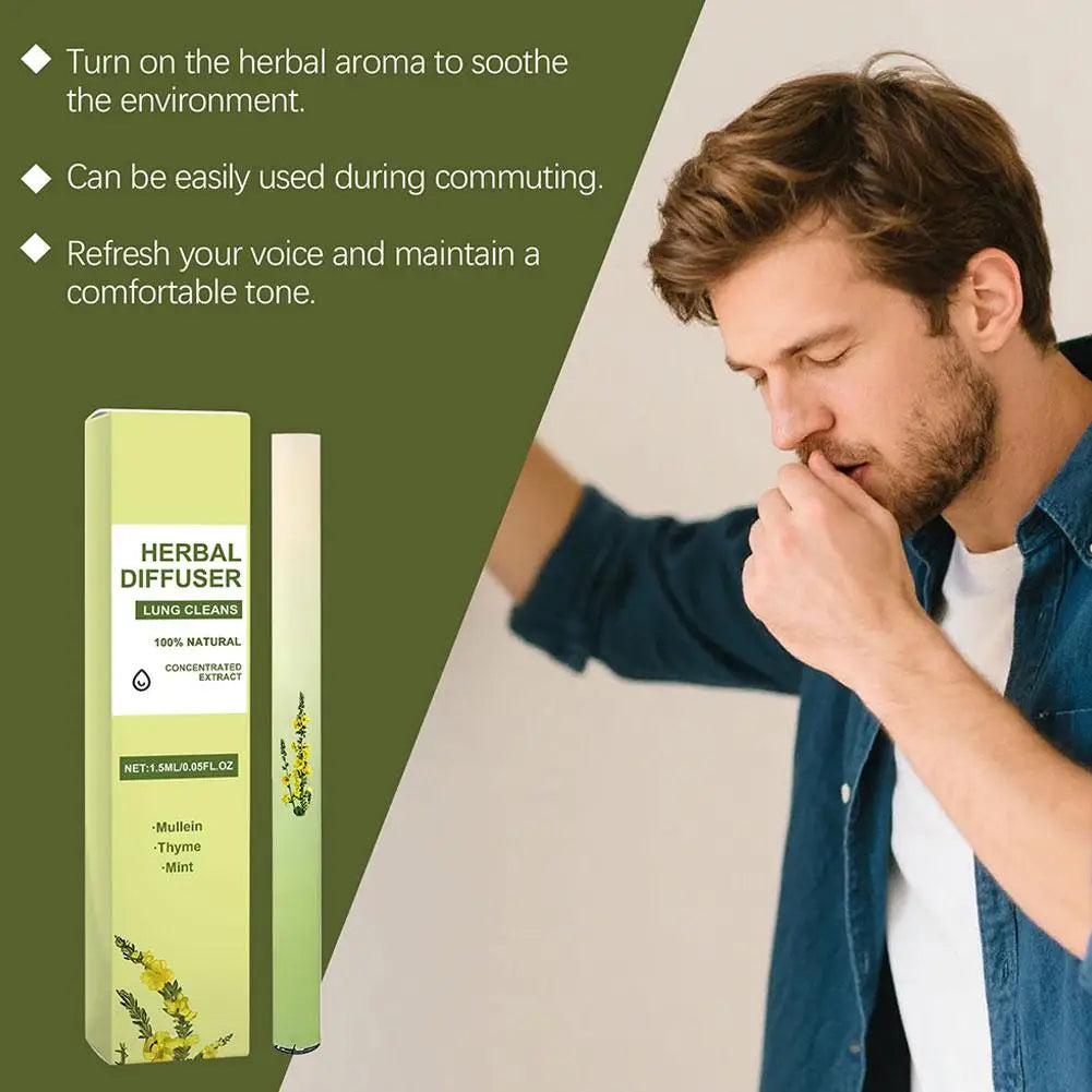Mullein Herbal Aromatherapy Breathing Stick | 1 or 3 Pack Aromatherapy Inhaler Stick QXL