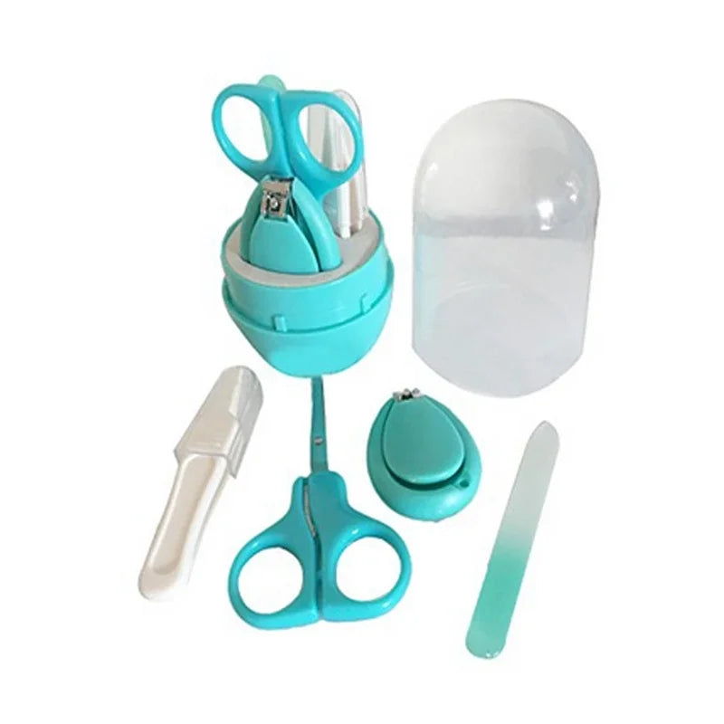 Baby Nail Care Kit – Clipper, Scissor, Trimmer & Tweezer Set Baby Grooming Kit QXL B275 Green set