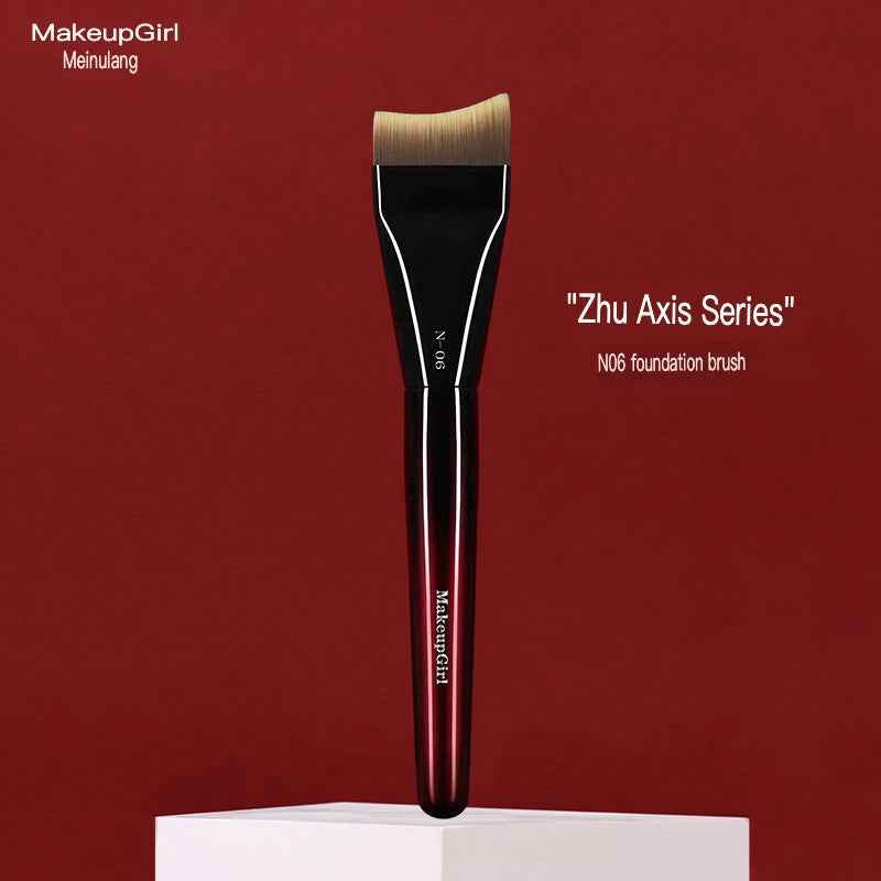 Flat Head Foundation Brush | Curved Lightweight Makeup Tool Foundation Makeup Brush QXL