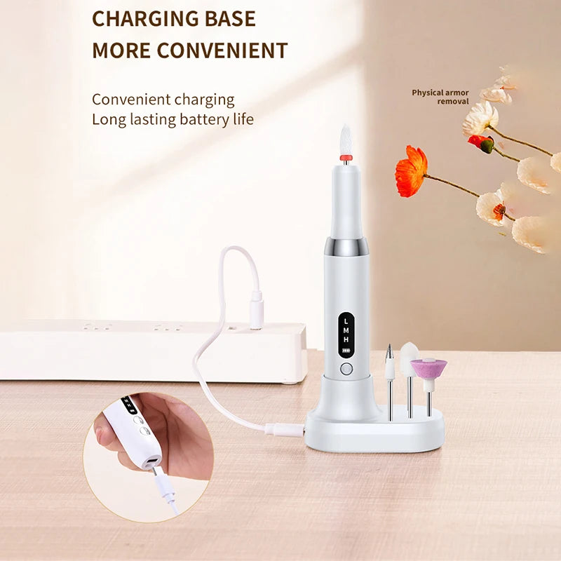 15000RPM USB Electric Nail Drill Machine | Portable Manicure Electric Nail Drill QXL