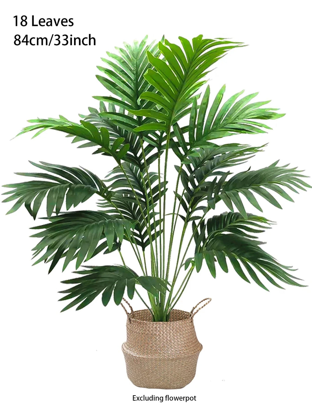 24-Leaf Artificial Tropical Palm & Monstera Leaves | UV Outdoor Artificial Tropical Leaves QXL