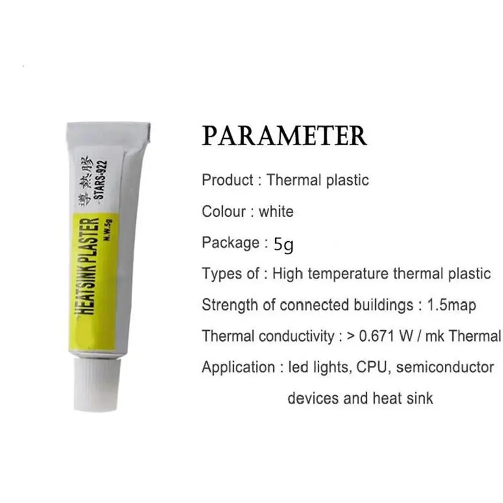 Thermal Conductive Silicone Paste for CPU GPU LED Heat Sink 5g Thermal Paste QXL
