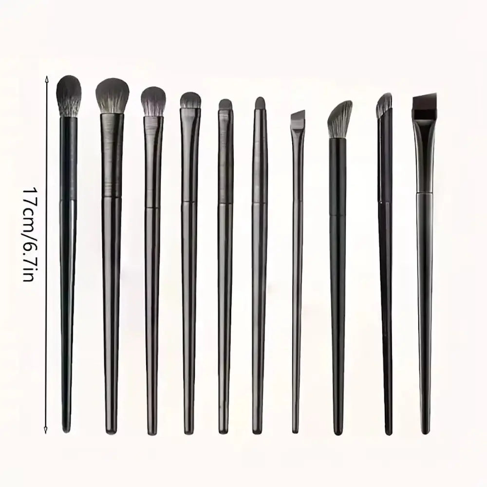 10-Piece Eye Detail Brush Set | Eyeshadow & Eyeliner Brushes Eye Makeup Brush Set QXL