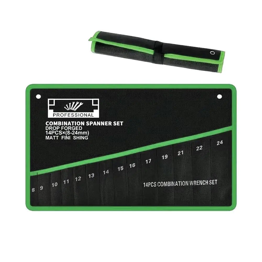 16-Pocket Wrench Organizer Pouch | Hand Tool Storage Bag Tool Storage Bag QXL 1pcs