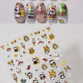 5D Luxury Rose Nail Art Stickers | Self-Adhesive Flower Decals