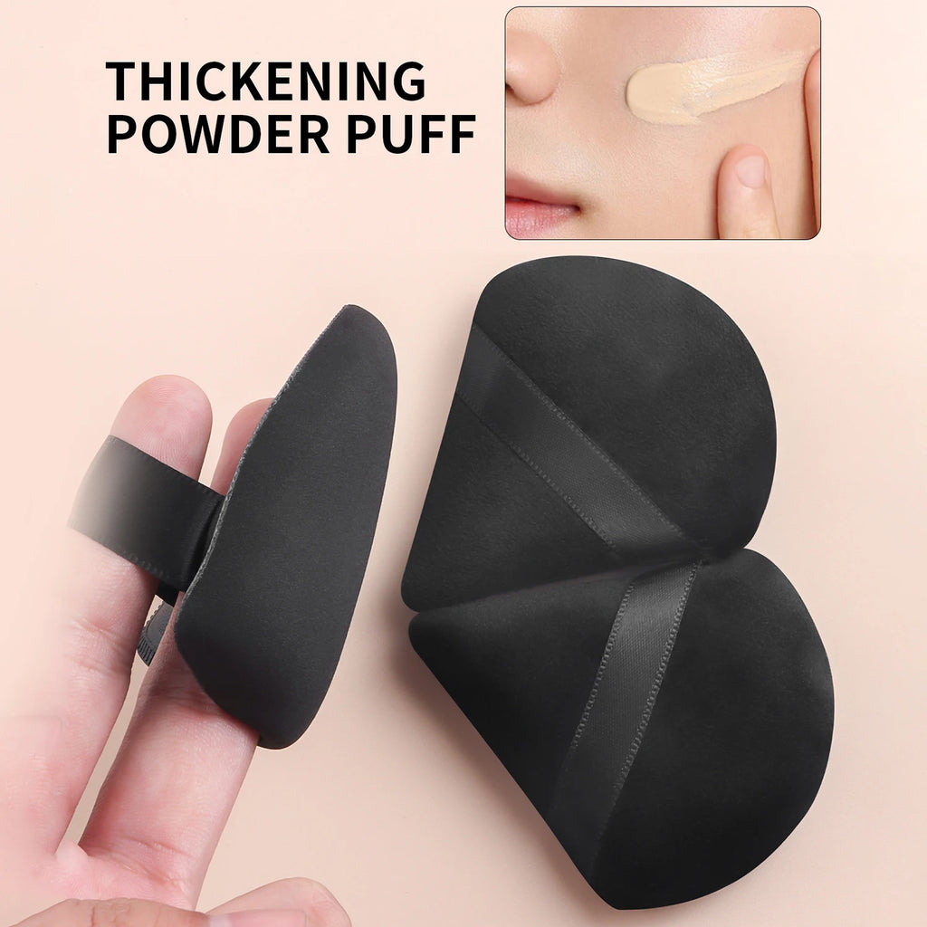 Ronshadow 5-Pc Makeup Brush & Powder Puff Set | Foundation Kit Makeup Brush Set QXL