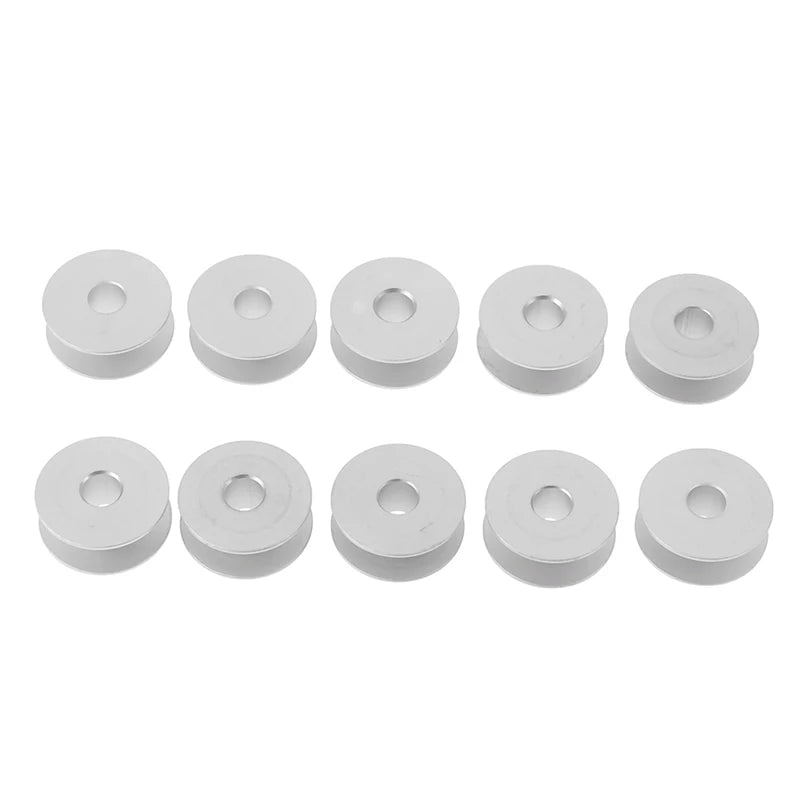 10-Pack 21mm Aluminum Bobbins – Singer & Brother Sewing Machines Sewing Machine Bobbins QXL 10pcs