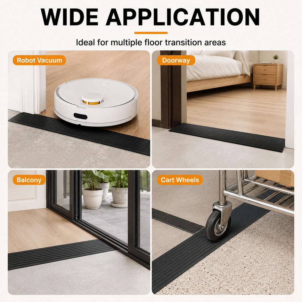 Self-Adhesive Threshold Ramp Strip | PVC Non-Slip 90cm Threshold Ramp Strip QXL