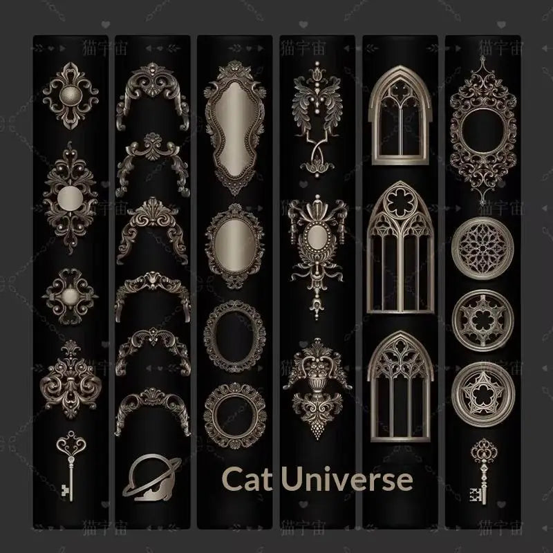 3D Silicone Nail Art Mold | Retro Medieval Candlestick Design Nail Art Mold QXL