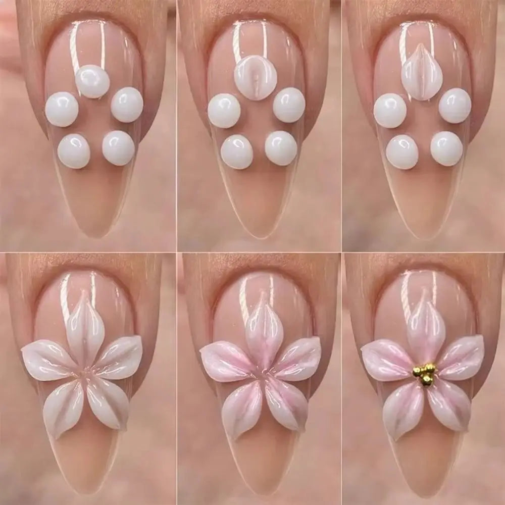 5-Piece Silicone Nail Art Brush & Dotting Tool Set Nail Art Brush Set QXL