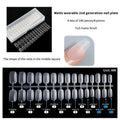 240-Pc Press-On Nail Tips | Stiletto Coffin Almond Square Press-On Nail Tips QXL MC03