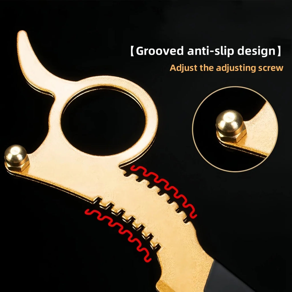 Stainless Steel Thumb Razor, Straight Razor & Hair Scraper Set Razor & Grooming Set QXL
