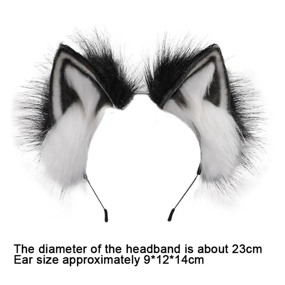 Cat Ear Headband | Handmade Plush Anime Cosplay Hair Hoop Cosplay Hair Headband QXL