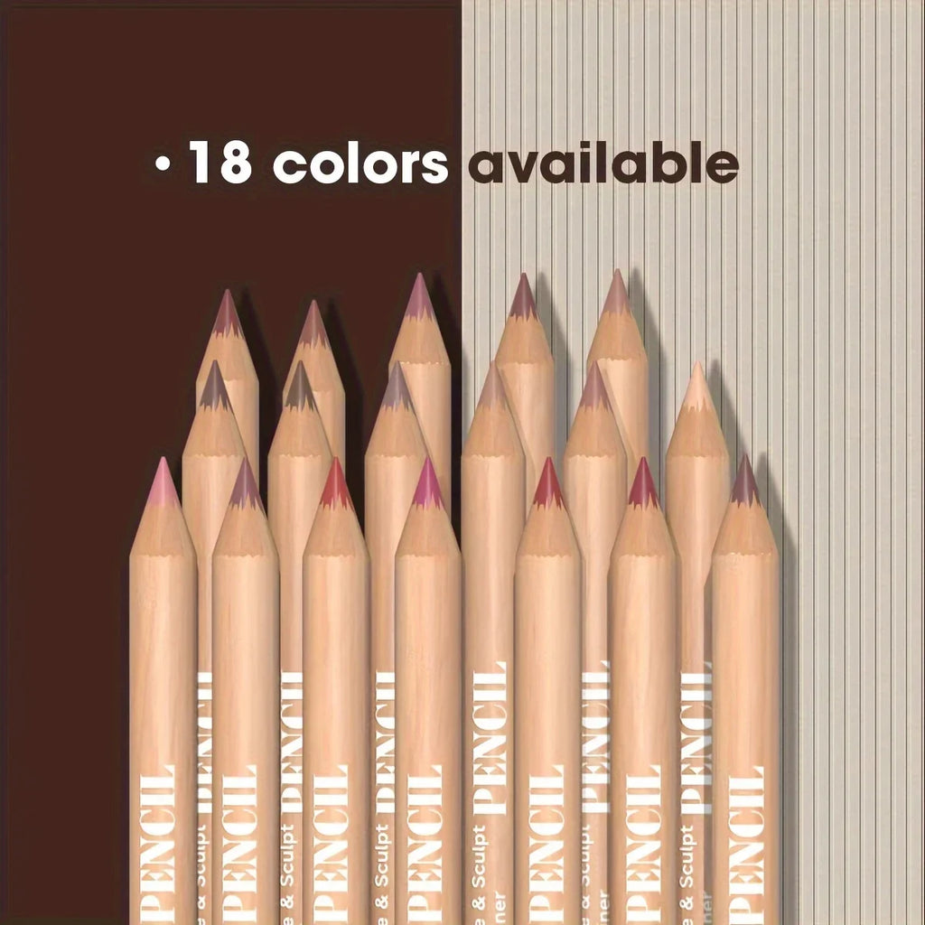 6-Piece Matte Lip Liner Set | Waterproof Velvet Lip Pencil Lip Liner Set QXL