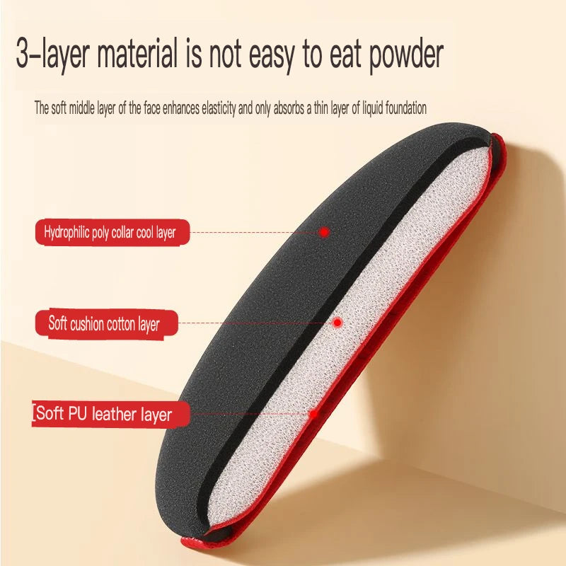7-Pc Air Cushion Makeup Sponge Set | Foundation & Concealer Puff Makeup Sponge Set QXL