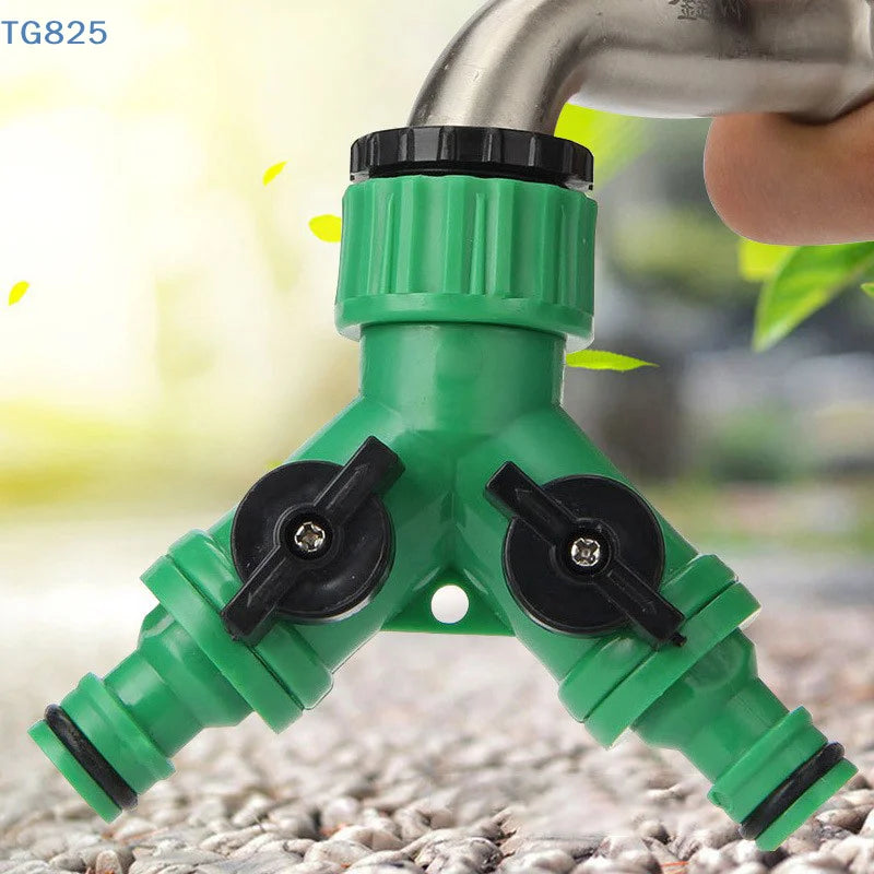 2-Way Garden Hose Y Splitter Valve | 3/4" Female Thread Garden Hose Splitter QXL