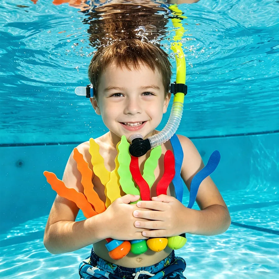 Kids Underwater Diving Seaweed Toys | Pool Training Set 1–6 PCS Pool Diving Toy QXL