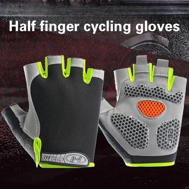 Fingerless Cycling Gloves – Anti-Slip Breathable Bike Gloves Fingerless Cycling Gloves QXL
