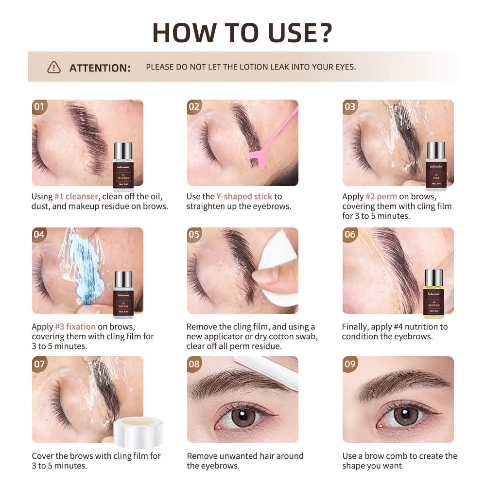 Brow Lamination Kit – Lift, Thicken & Shape Eyebrows Brow Lamination Kit QXL
