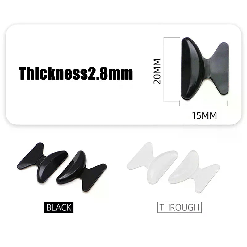 5-Pair Silicone Anti-Slip Nose Pads for Glasses & Sunglasses Eyewear Nose Pads QXL