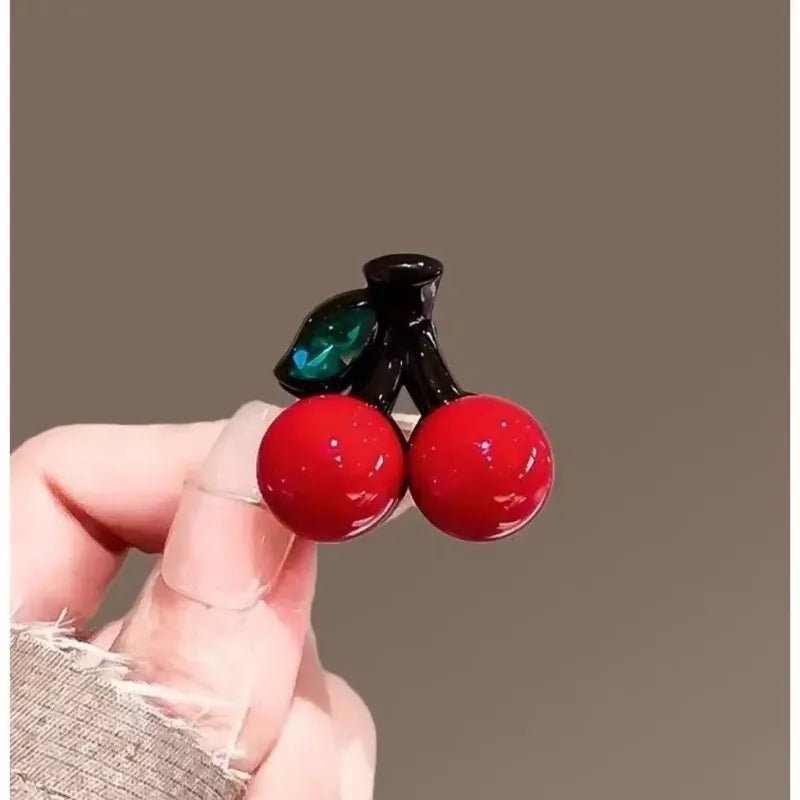 Cherry Crab Claw Hair Clip – Cute Small Hairpin for Women & Girls Hair Claw Clip QXL Default Title