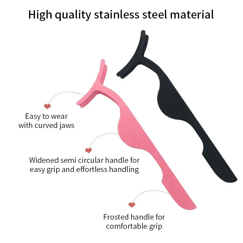 False Eyelash Applicator Tweezer & Auxiliary Curler Tool Eyelash Applicator Tool QXL