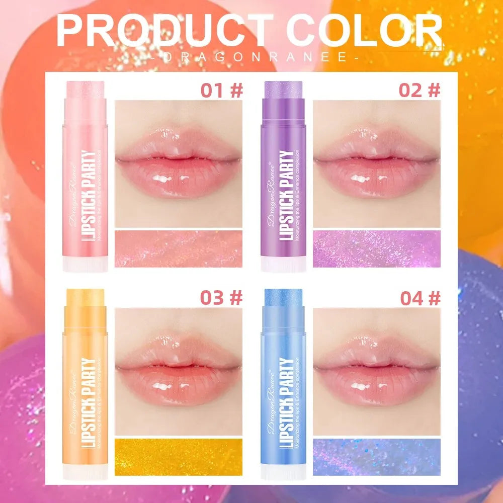 Dragon Ranee 4-Pc Pearlescent Mirror Lip Gloss Set | Long-Lasting Lip Gloss Set QXL