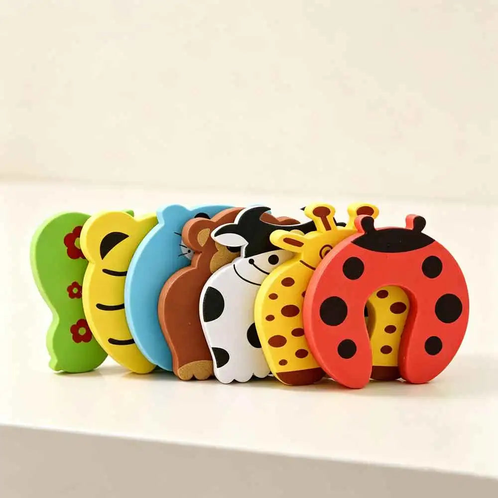 7-Pack Baby Door Finger Guards | Cute Animal EVA Stoppers Baby Safety Guard QXL