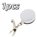 Retractable Towel Clip No-Drill Self-Adhesive Hook & Key Holder Retractable Wall Hook QXL 1pcs