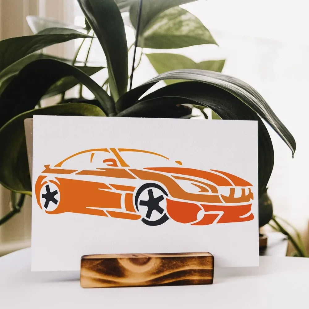 Classic Sport Car Painting Stencil 8.3×11.7" Reusable DIY DIY Painting Stencil QXL